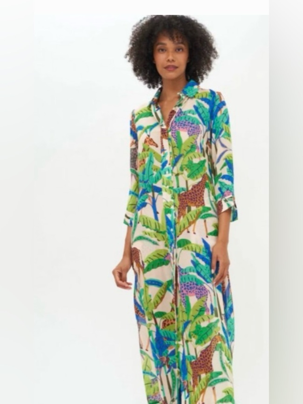 Oliphant Maxi Shirt Dress 🌴 Rare